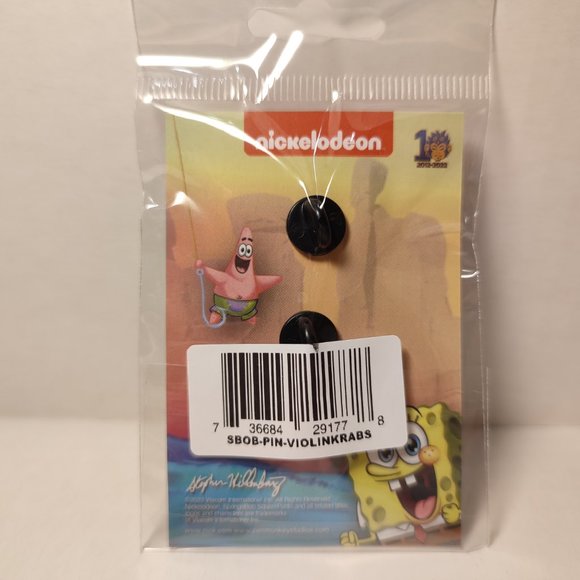 Mr Krabs Worlds Smallest Violin Official Spongebob Squarepants Pin - Picture 2 of 3